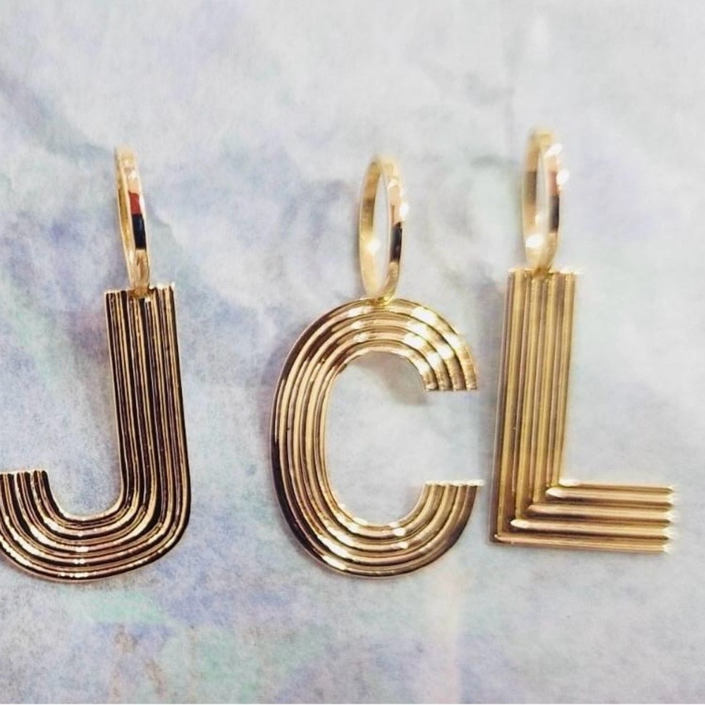 Gold Initial Pendant Necklace